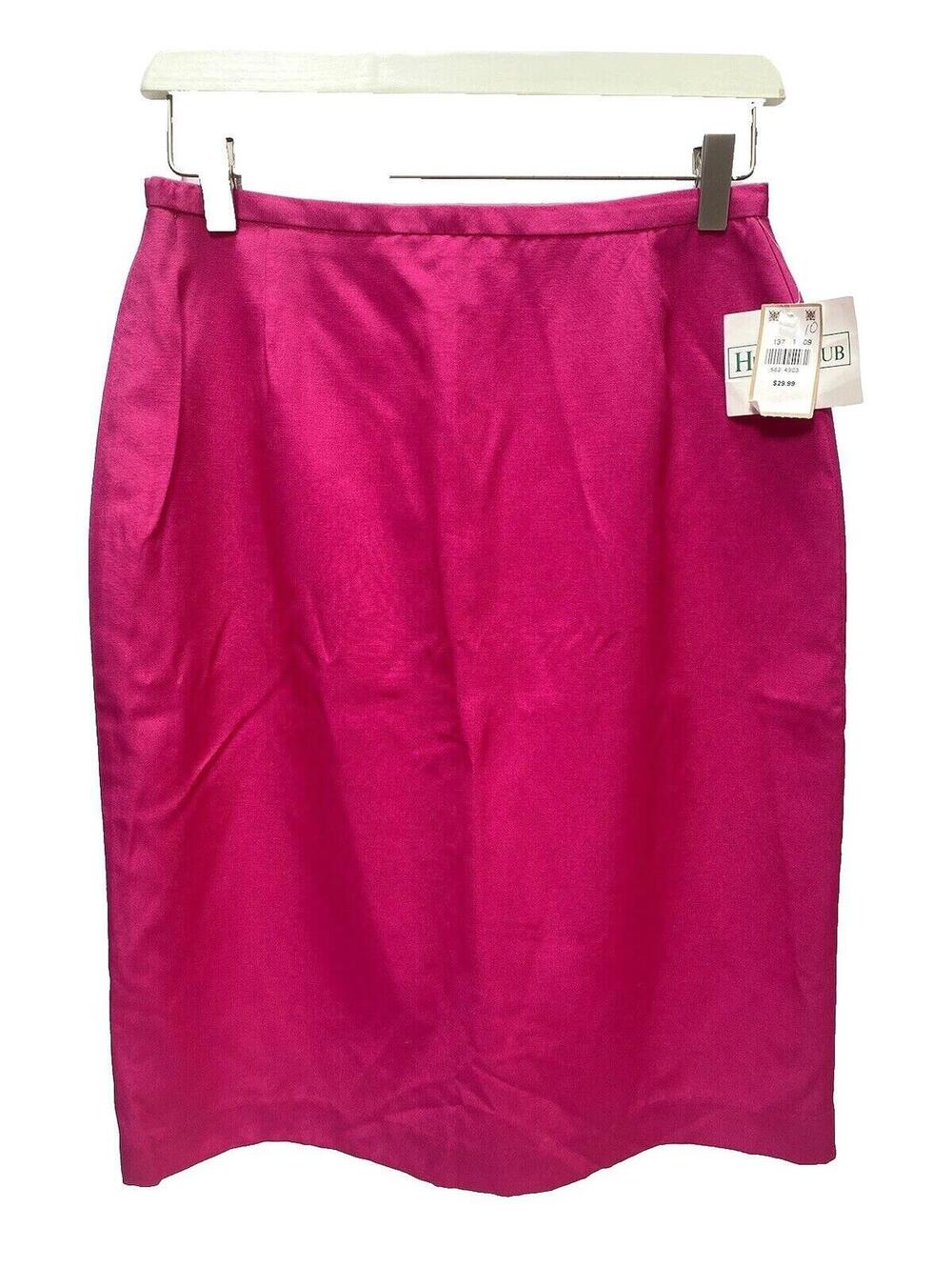 Women’s Hunt Club Darker Pink Size 10 Pencil Skirt Zip up Dark Pink New